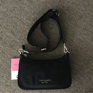 Kate Spade little better sam nylon crossbody bag black